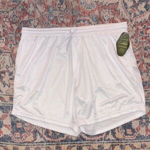 Cadets Men’s Check Out Mesh Shorts in White SZ XL NWT